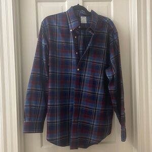 XL brooks brothers plaid shirt